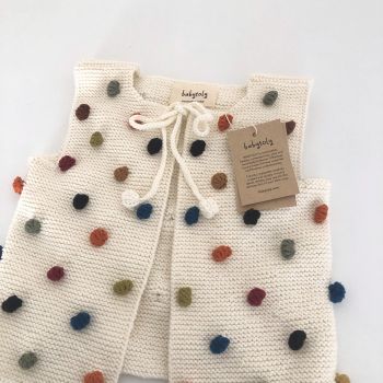 ' Rainbow Popcorn Vest - snow