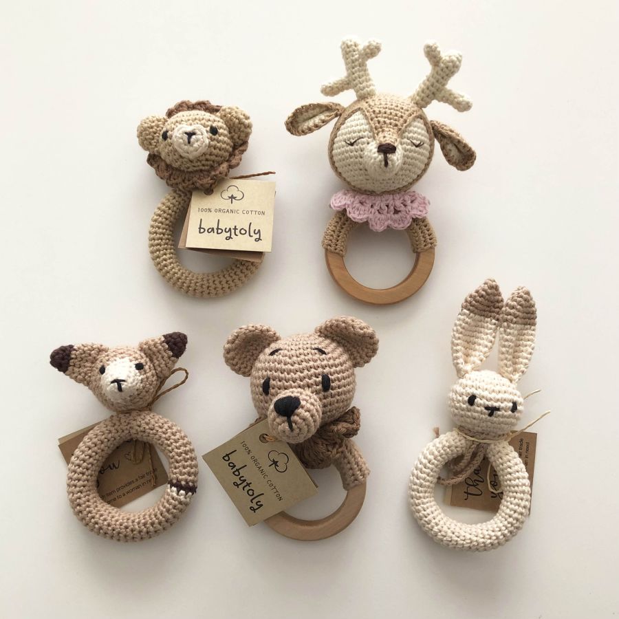 Fawn Rattle 6.1 - 15.5 cm