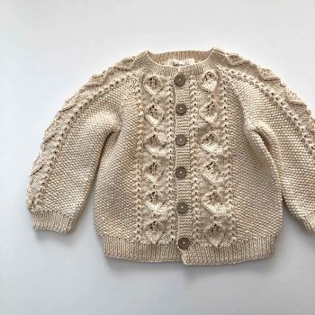 Rococo Cardigan - natural, honey, beige, camel