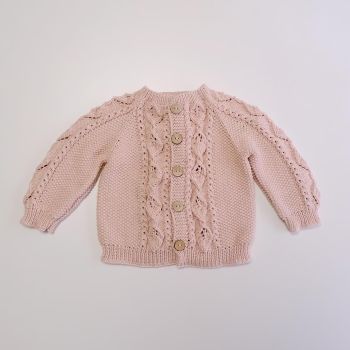 Rococo Cardigan - powder pink