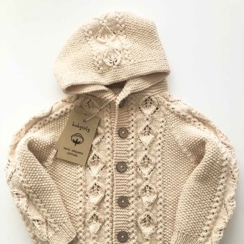 Rococo Hoodie - natural, beige - select colors