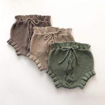 Rococo Bloomers - mint, taupe, beige