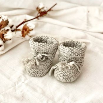 Seed Booties - birch, silver