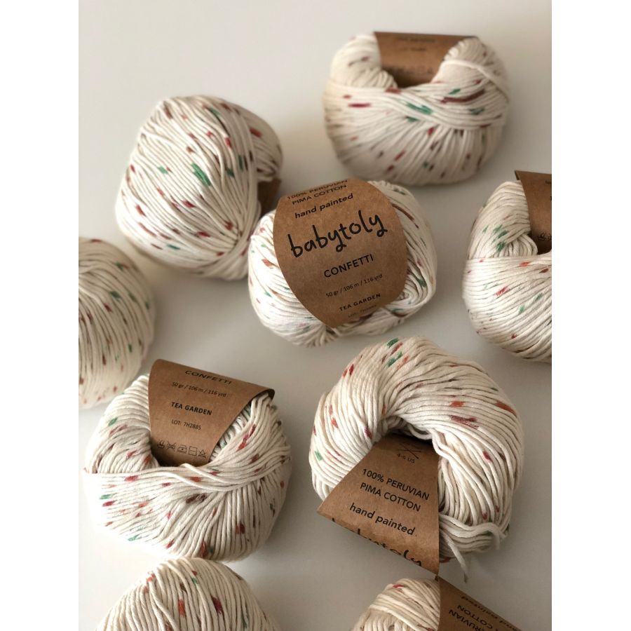 100% Peruvian Pima Cotton Yarn - PASTEL RAINBOW