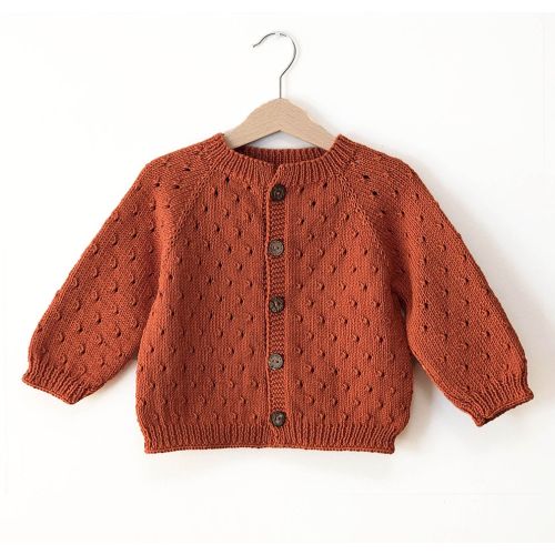 Winsley Cardigan - ecru, cinnamon, mocha, silver