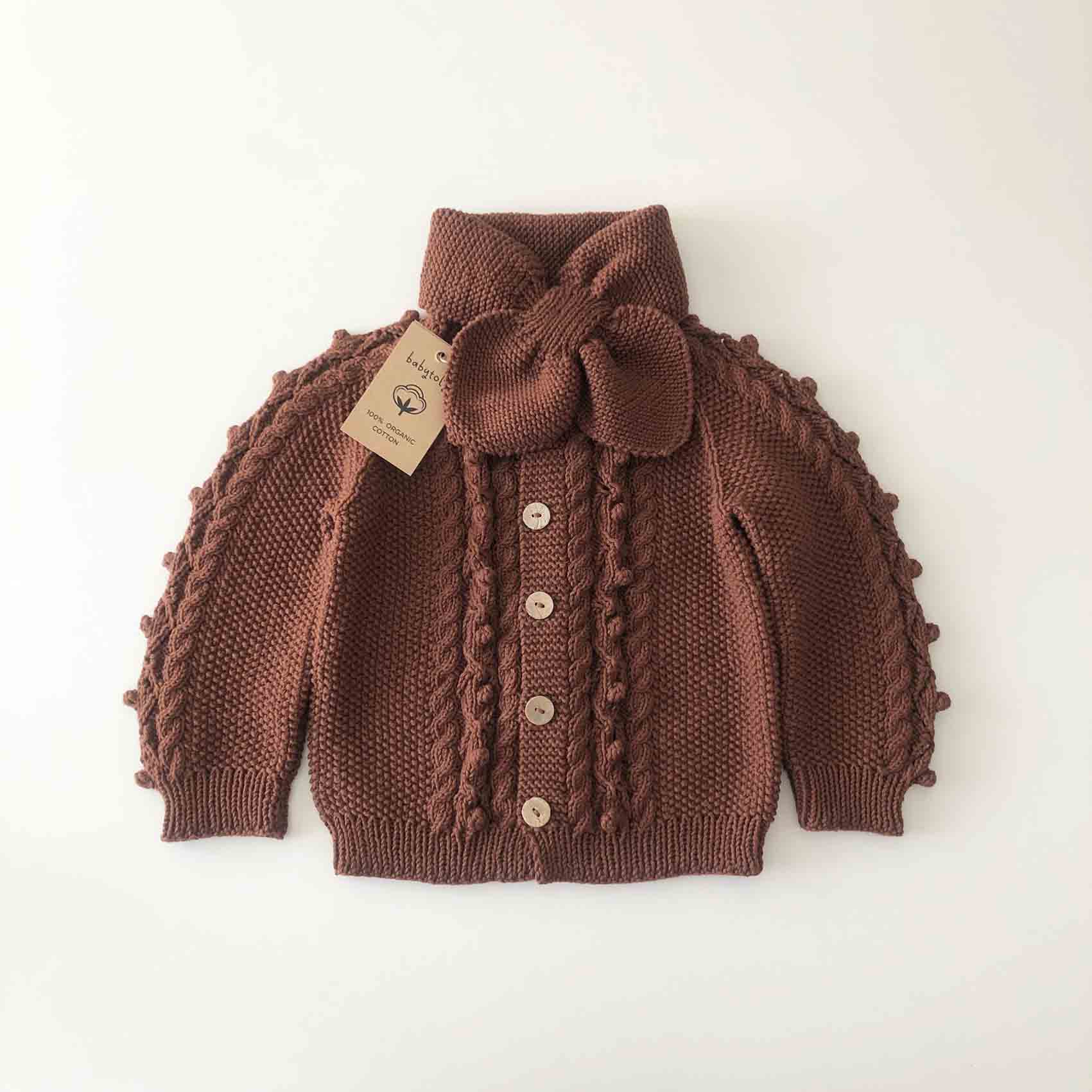 Lizzy Cardigan in Chocolate Paisley main image 0