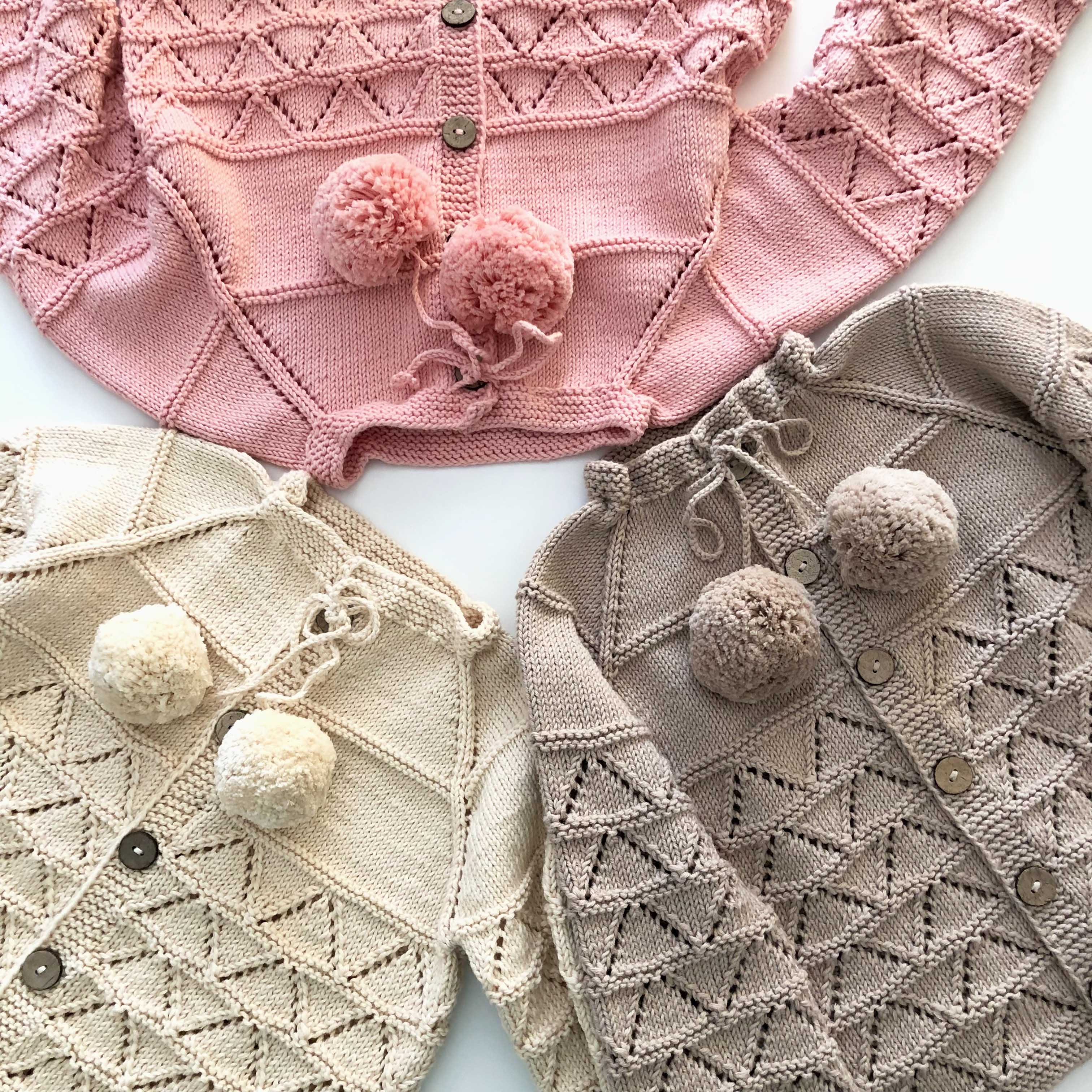 Helena Cardigan beige salmon pink natural various colors