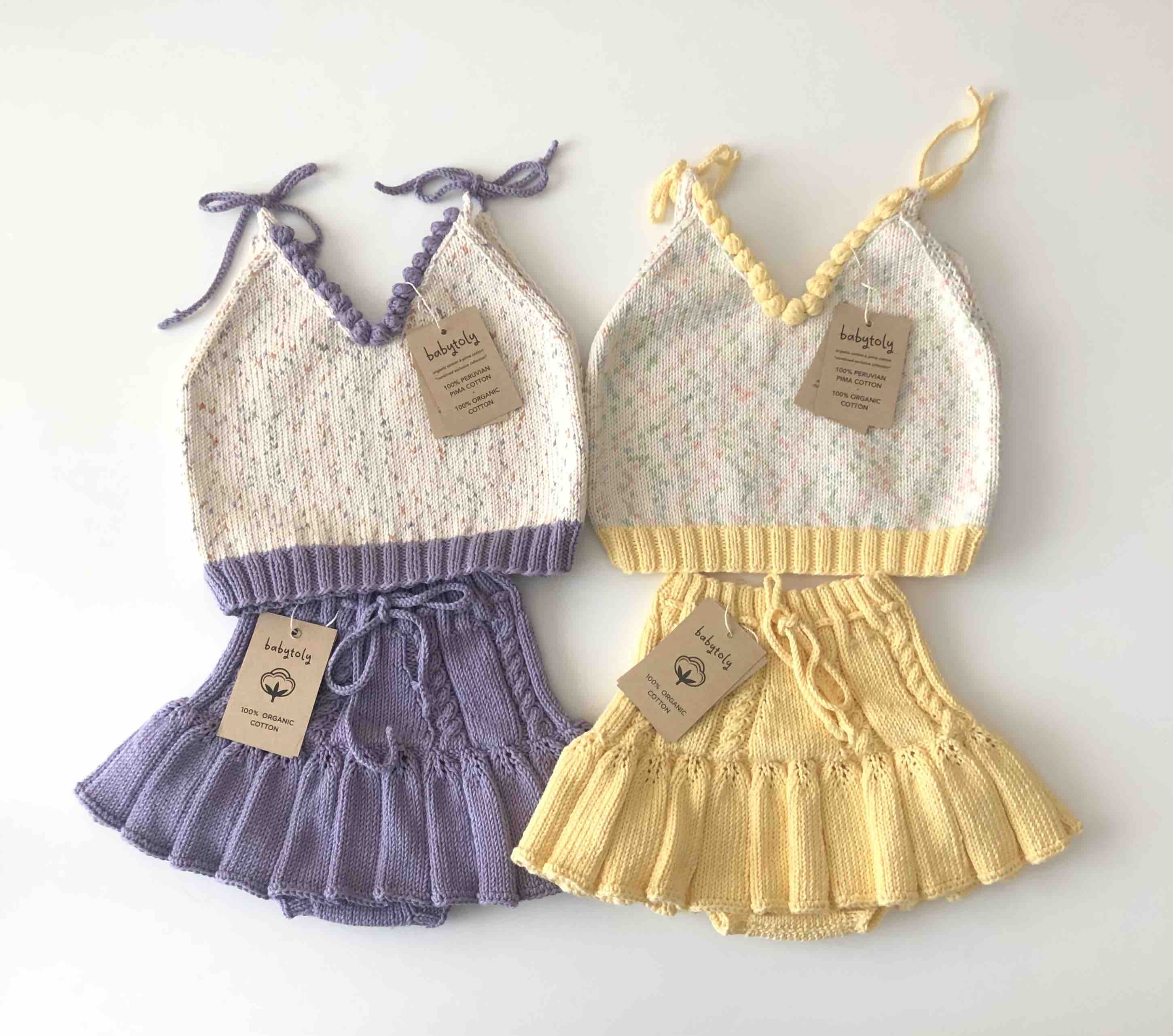 babytoly　eva knit tops＆ivyskirt　1-3y Eva Top - Ivy Skirt - sets