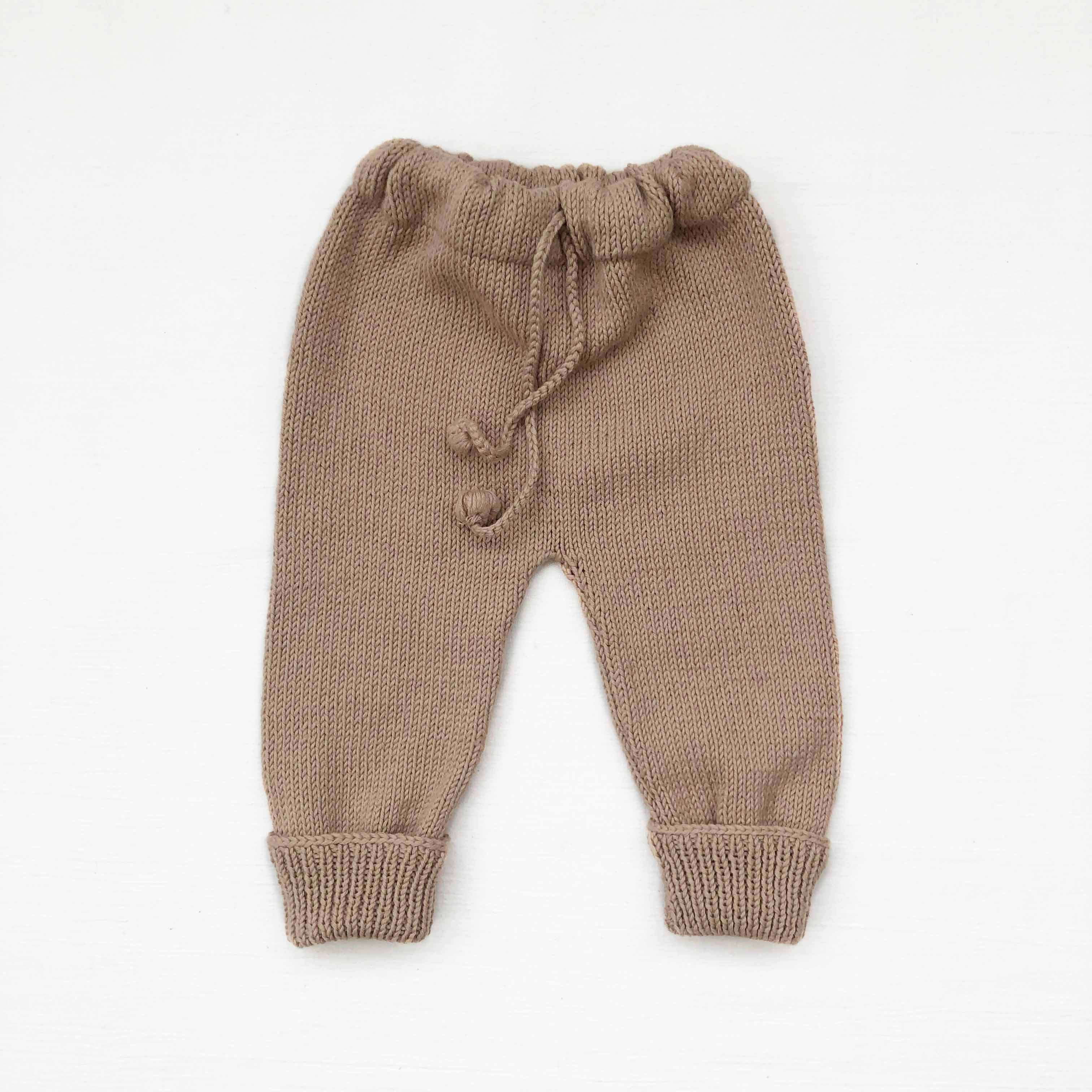 パンツ seed and soil Calm knit pants Knitted Pants - birch, clay, mink