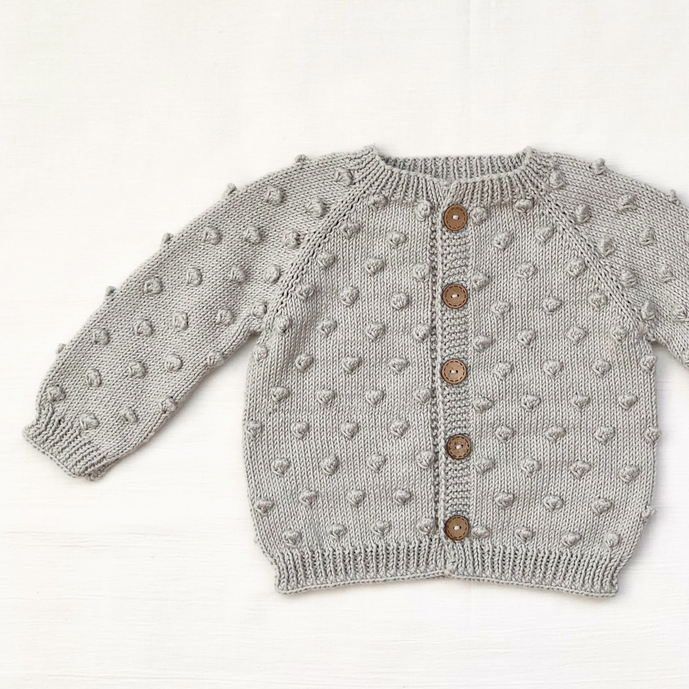 baby silver cardigan