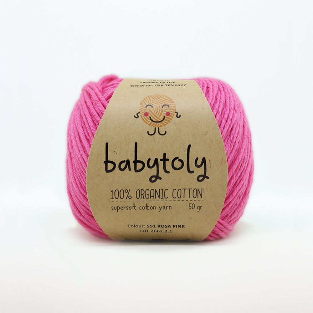 【ame】IvySkirt - babytoly 3-4y Organic Cotton Yarn - ROSA PINK, 551